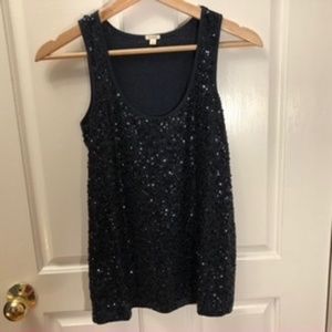 Sexy sparkly sequinned tank top